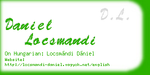 daniel locsmandi business card