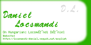 daniel locsmandi business card